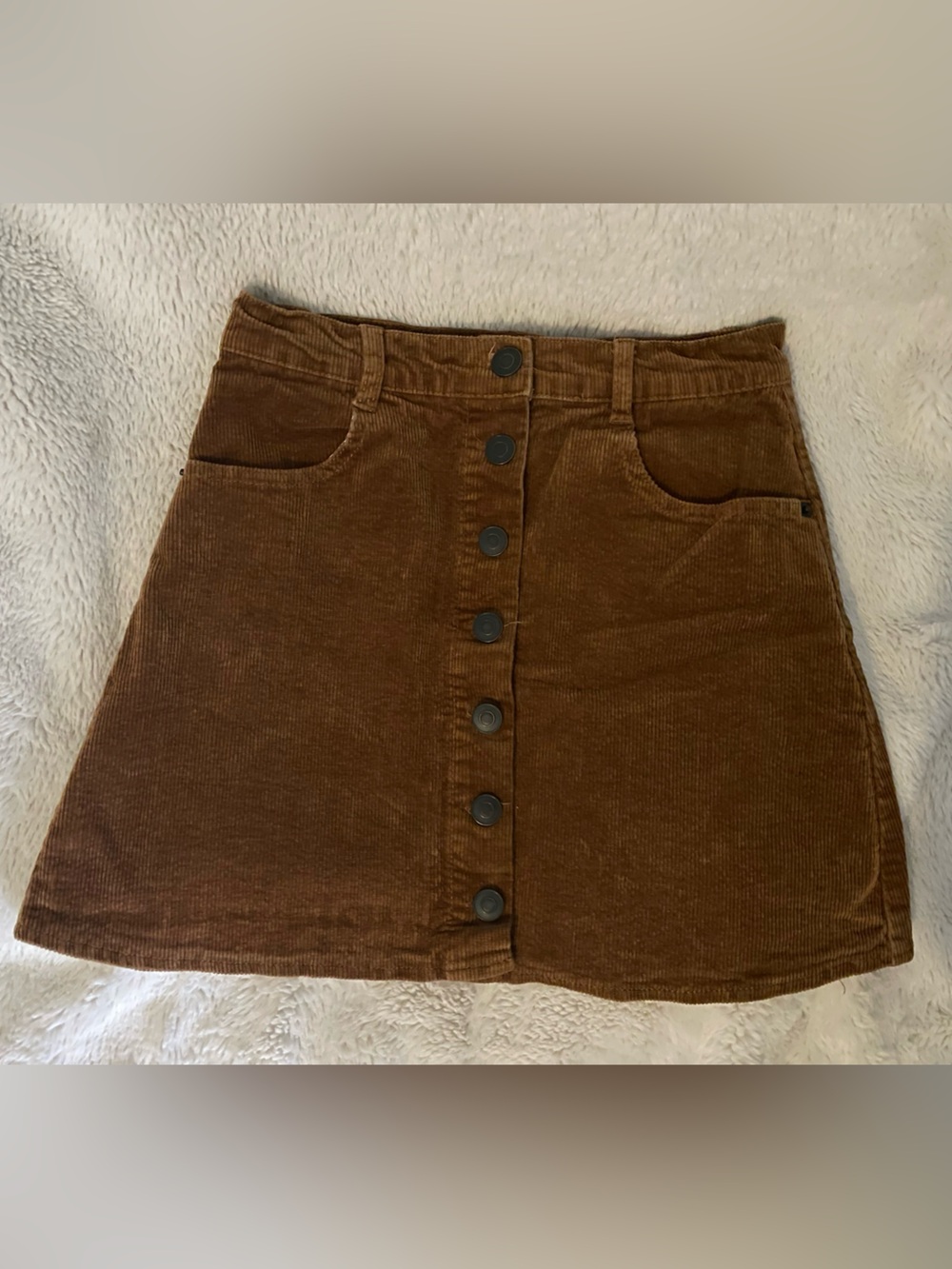 Brandy Melville Corduroy Brown Skirt